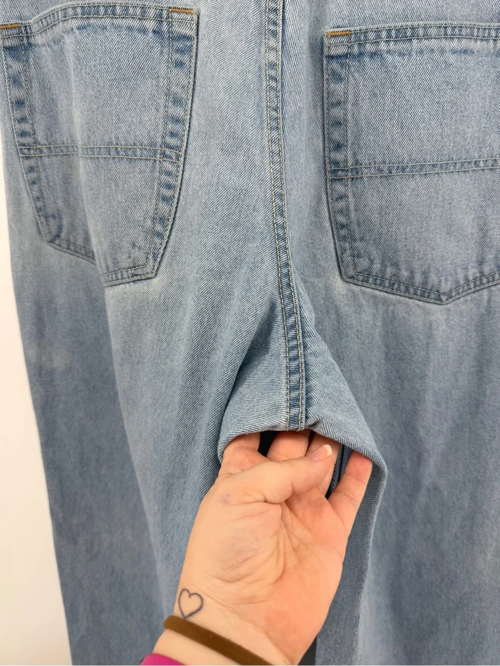 VTG Y2K Southpole Streetwear 90s Hiphop Retro SkaterBaggy Light Wash Jeans Sz36